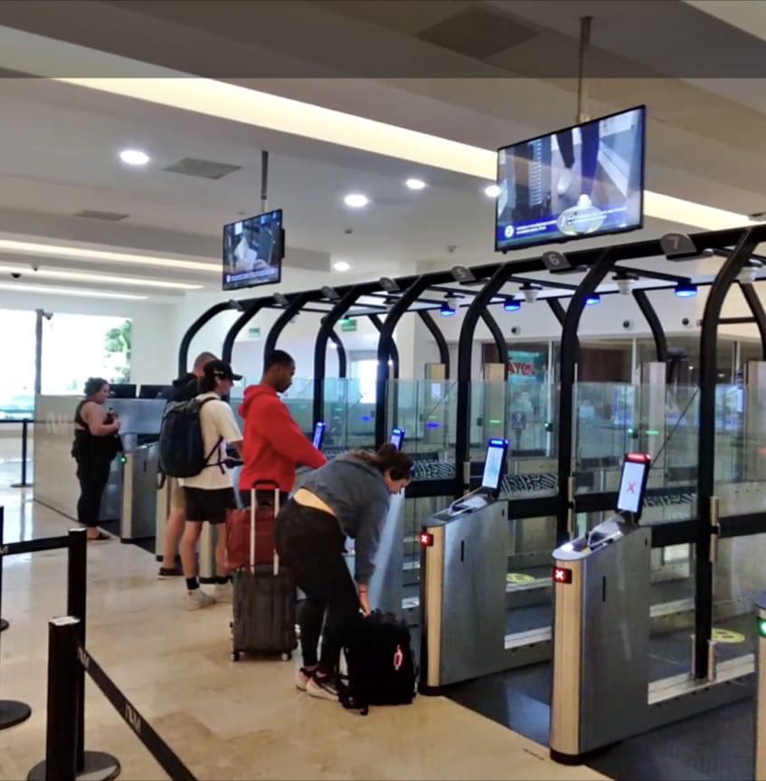 Arrivals at Cancun Airport